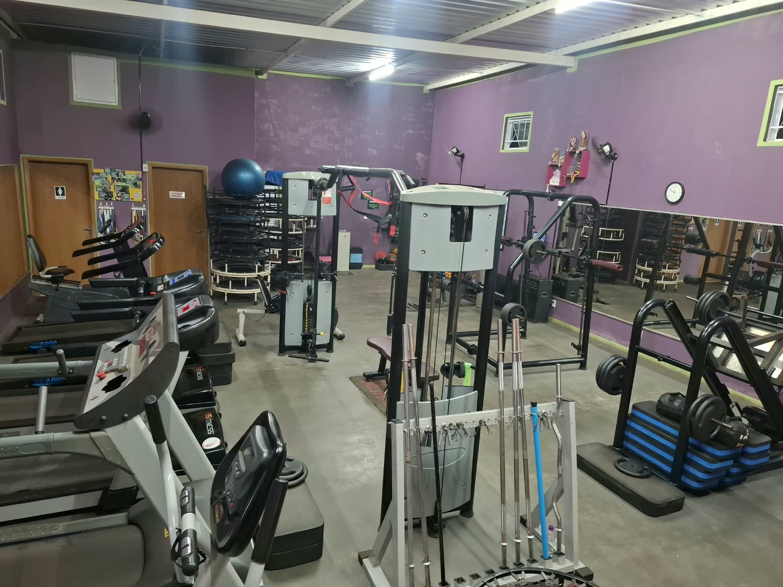 Equipamentos da academia